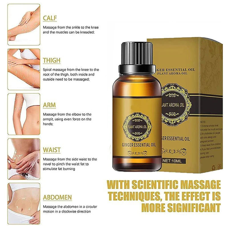 Natural Belly Drainage Ginger Oil -