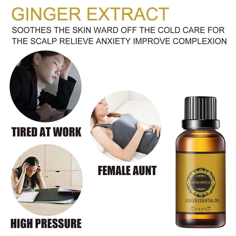 Natural Belly Drainage Ginger Oil -