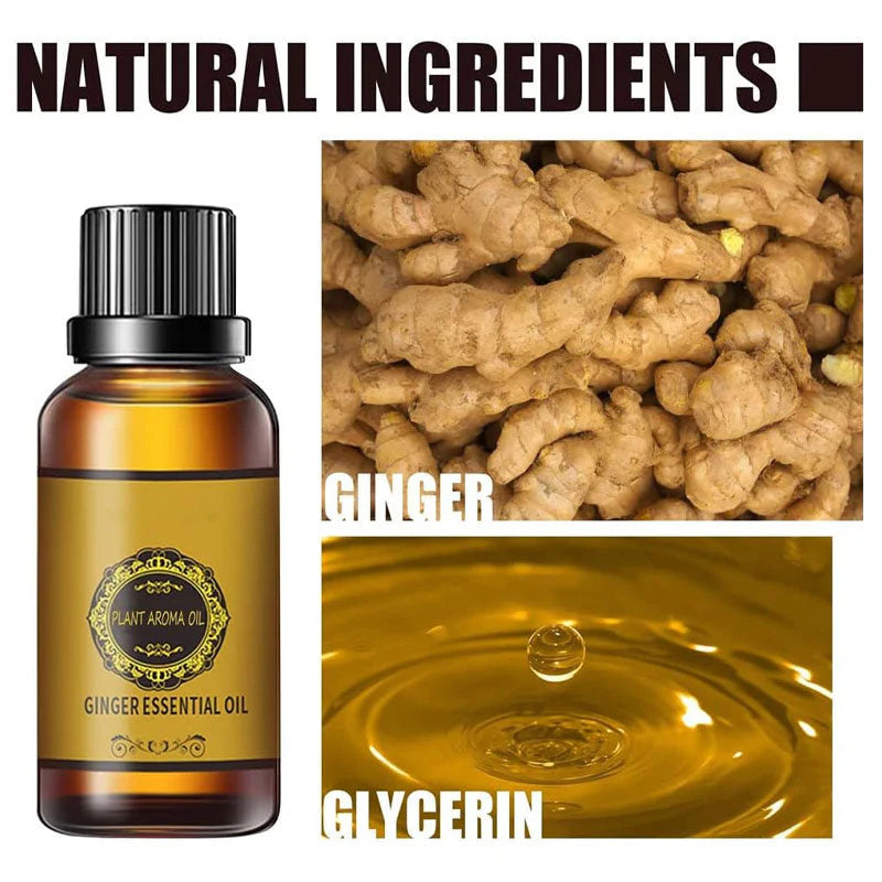 Natural Belly Drainage Ginger Oil -