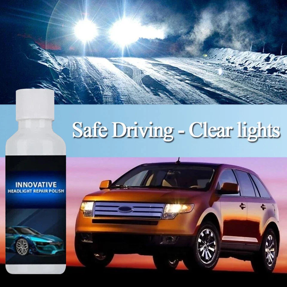 Car Headlight Scratch Repair & Restore Fluid
